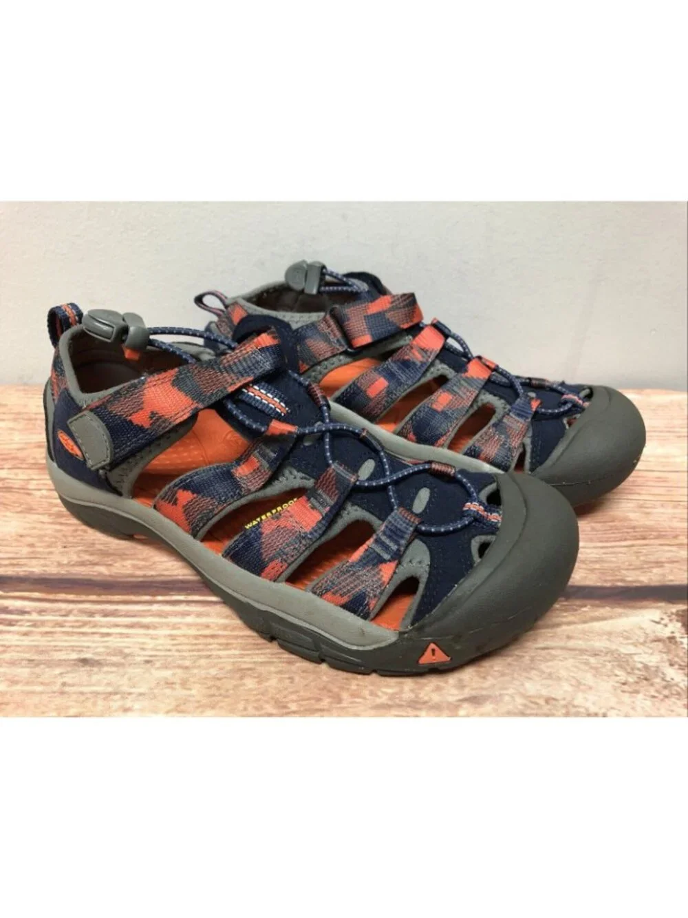 Keen Kids 4 /36 Newport H2 Waterproof Blue/Orange Hiking Sandals